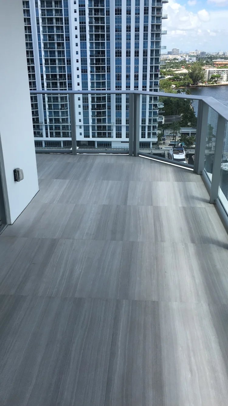 Exterior marble floor installation Miami — Kool Renovations certified flooring contractor